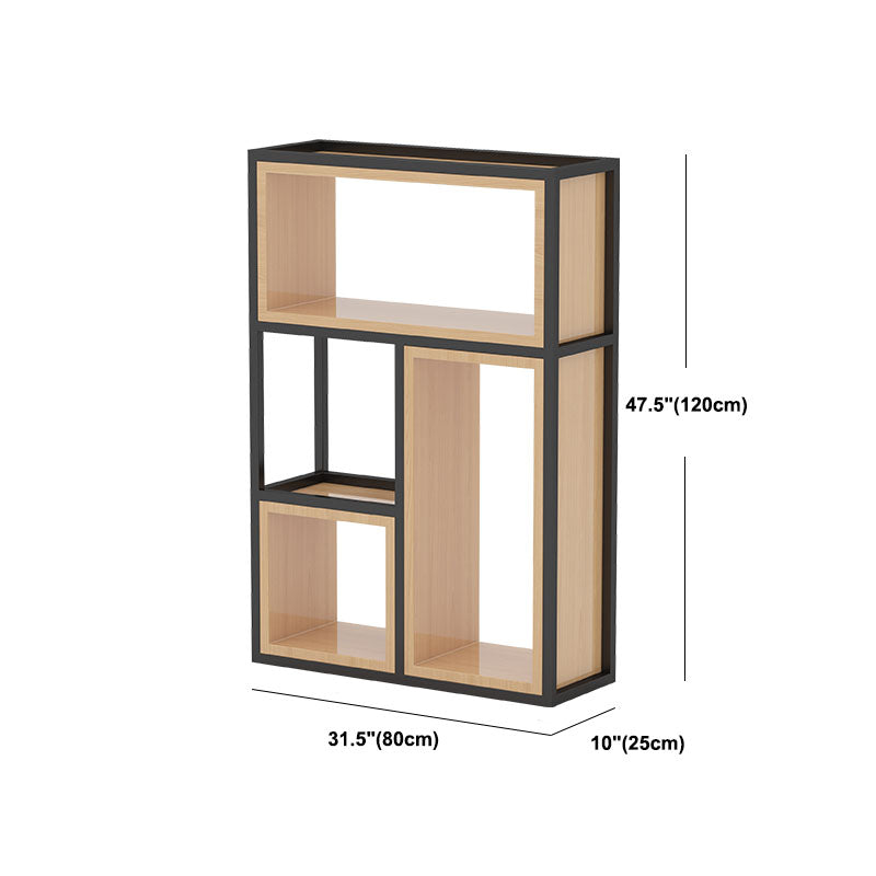 Libreria di scaffali geometrici libreria in metallo contemporaneo per ufficio
