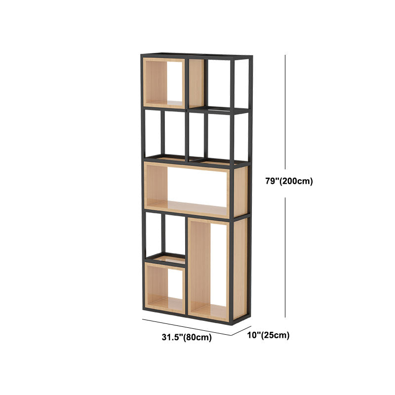 Libreria di scaffali geometrici libreria in metallo contemporaneo per ufficio