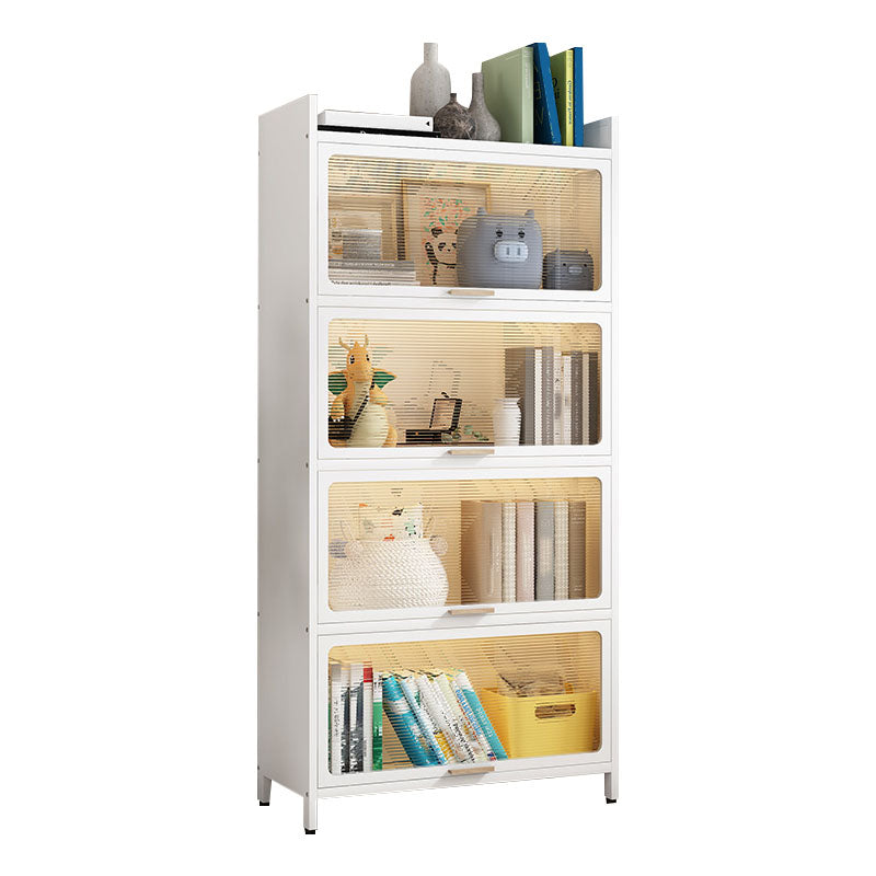 Standard Shelf Bookcase Contemporary Steel Bookcase for Study Room 19.7"L x 15.7"W x 65.7"H Clearhalo 'Bookcases' 'furn' 'furn_bookcases' 'Furniture' 'Office Furniture' 5800676