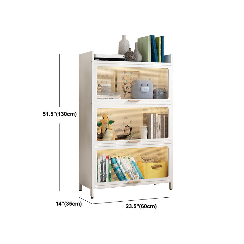 Standard Shelf Bookcase Contemporary Steel Bookcase for Study Room Clearhalo 'Bookcases' 'furn' 'furn_bookcases' 'Furniture' 'Office Furniture' 5800689