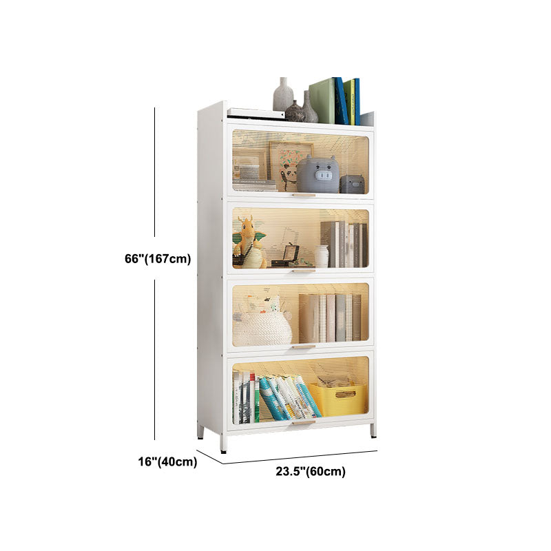 Standard Shelf Bookcase Contemporary Steel Bookcase for Study Room Clearhalo 'Bookcases' 'furn' 'furn_bookcases' 'Furniture' 'Office Furniture' 5800694