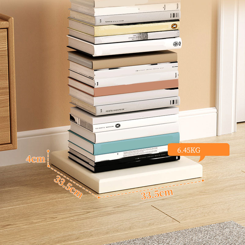 Modern Metal Bookshelf Geometric Closed Back Bookcase Shelves Included