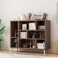Estante de libros de madera de ingeniería moderna estante de estantería de espalda cerrada para sala de estudio
