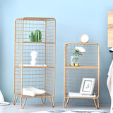 Libreria moderna di libreria metallica standard chiusa in brunish