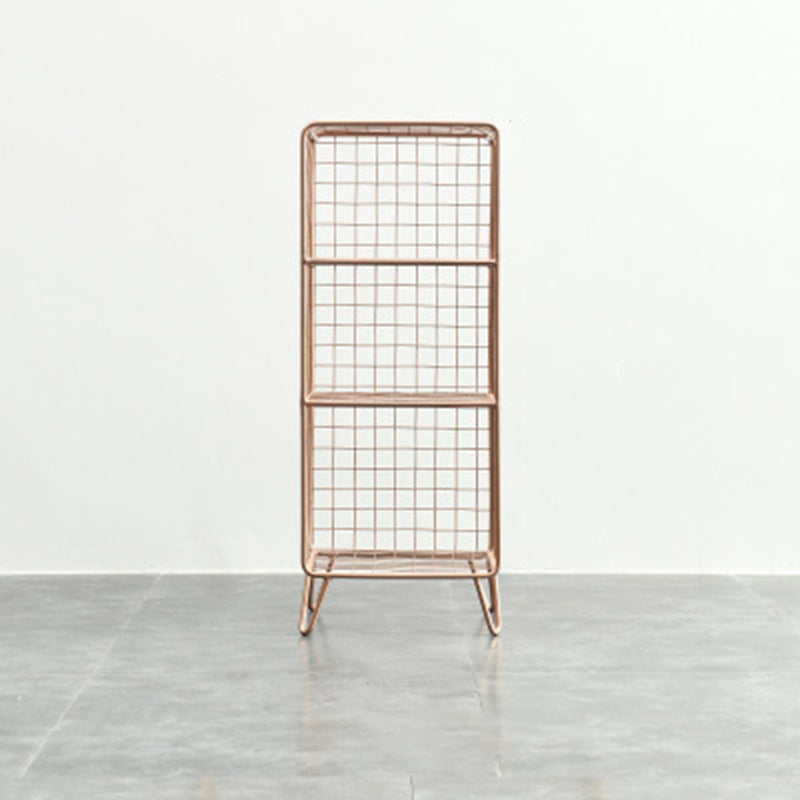 Libreria moderna di libreria metallica standard chiusa in brunish