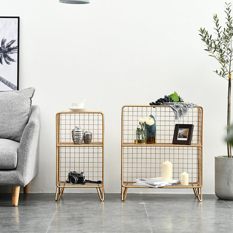 Libreria moderna di libreria metallica standard chiusa in brunish