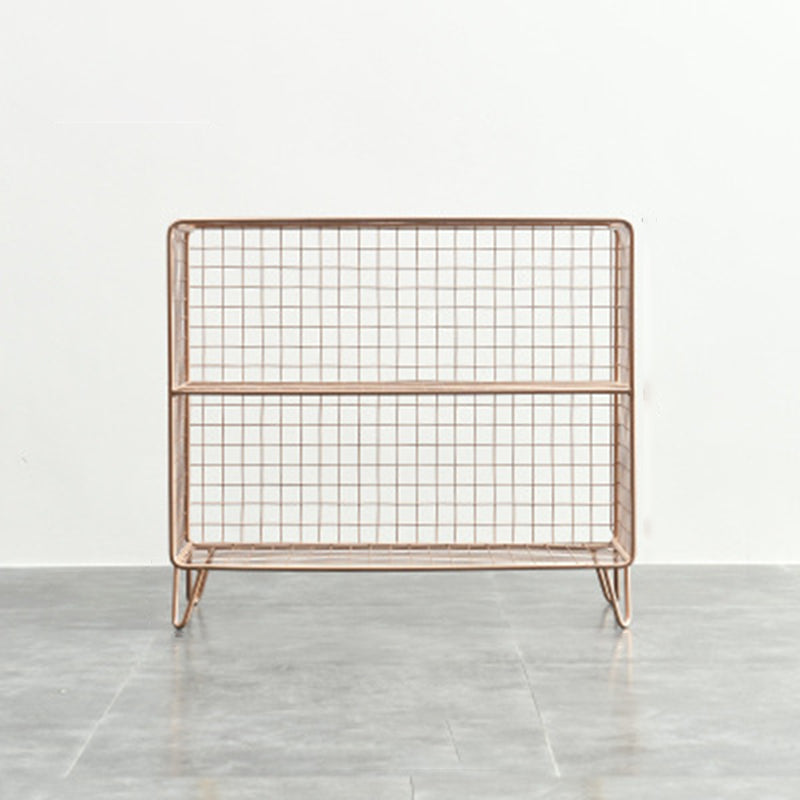 Libreria moderna di libreria metallica standard chiusa in brunish