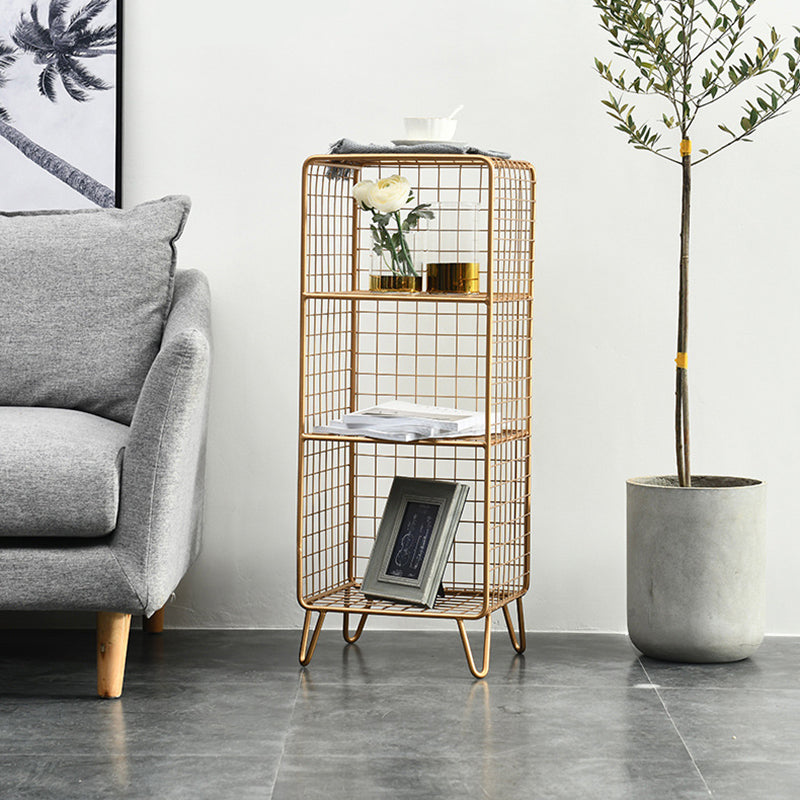 Libreria moderna di libreria metallica standard chiusa in brunish