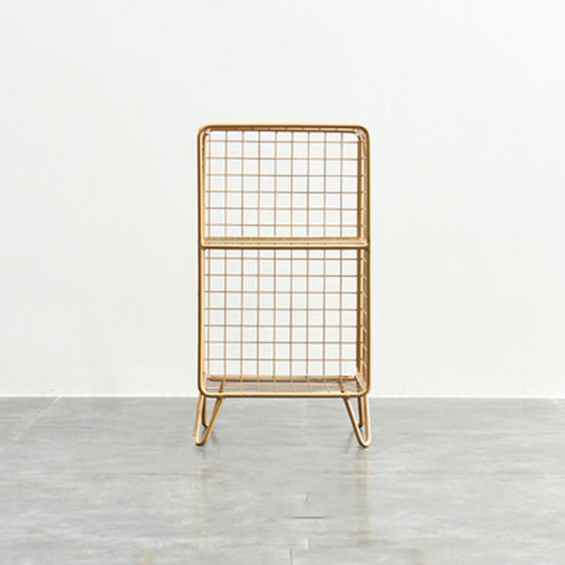 Libreria moderna di libreria metallica standard chiusa in brunish