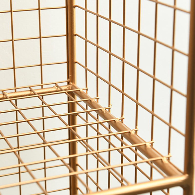 Libreria moderna di libreria metallica standard chiusa in brunish