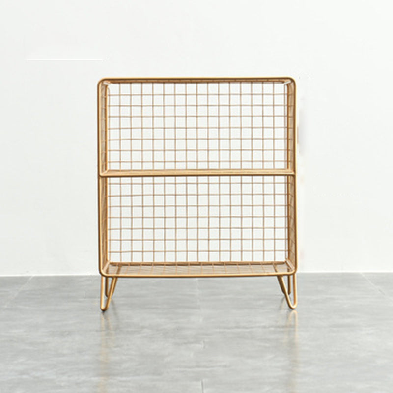 Libreria moderna di libreria metallica standard chiusa in brunish