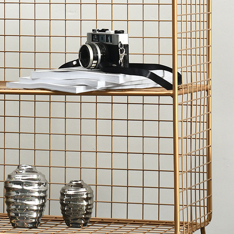 Libreria moderna di libreria metallica standard chiusa in brunish