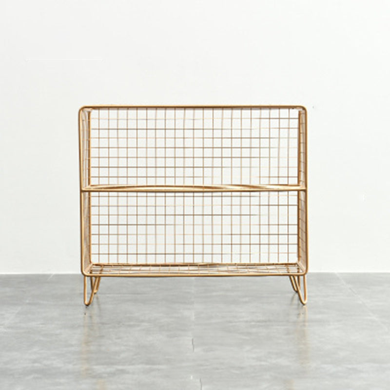 Libreria moderna di libreria metallica standard chiusa in brunish