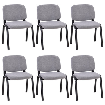 Sedia per ufficio imbottita moderna senza braccio.