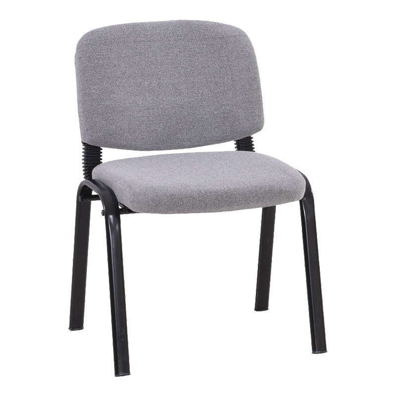 Sedia per ufficio imbottita moderna senza braccio.