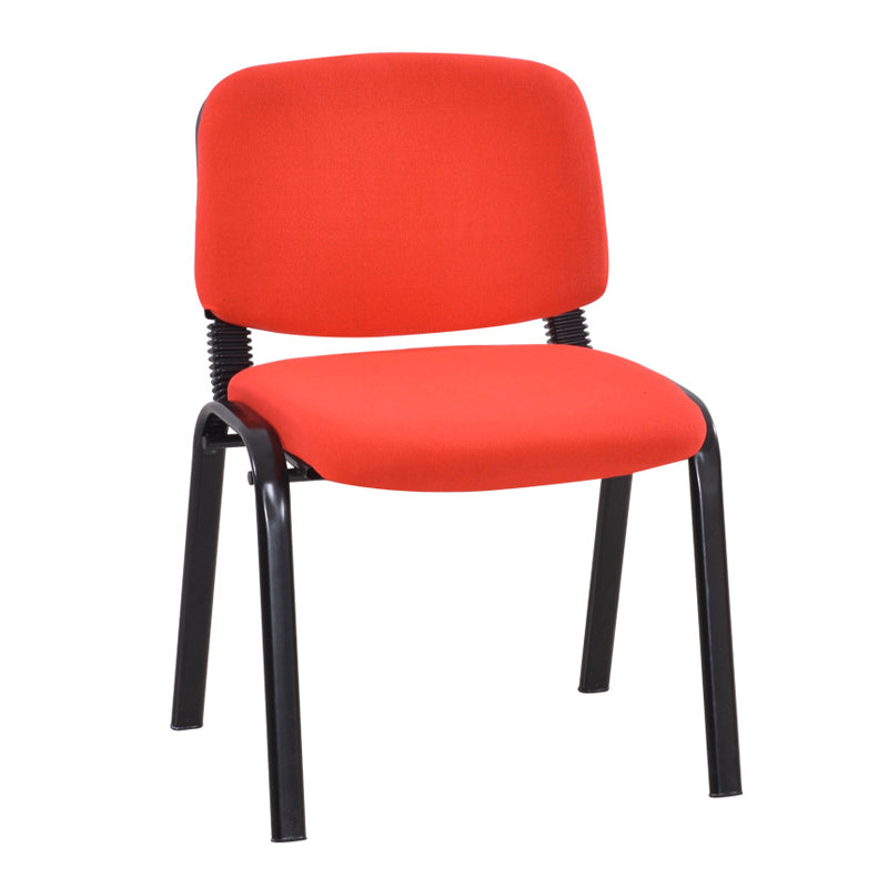 Sedia per ufficio imbottita moderna senza braccio.