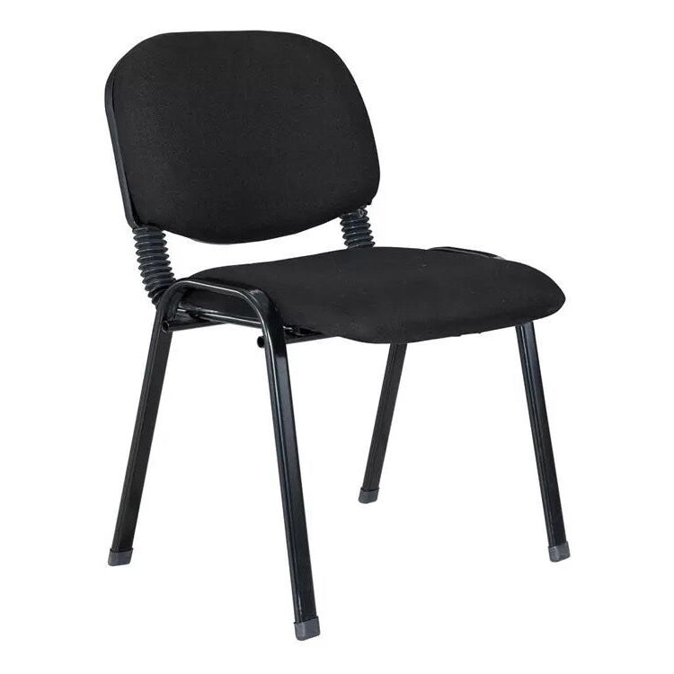 Sedia per ufficio imbottita moderna senza braccio.