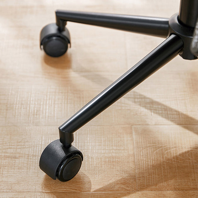 Silla de oficina de oficina de armas fija moderna silla de oficina de cuero