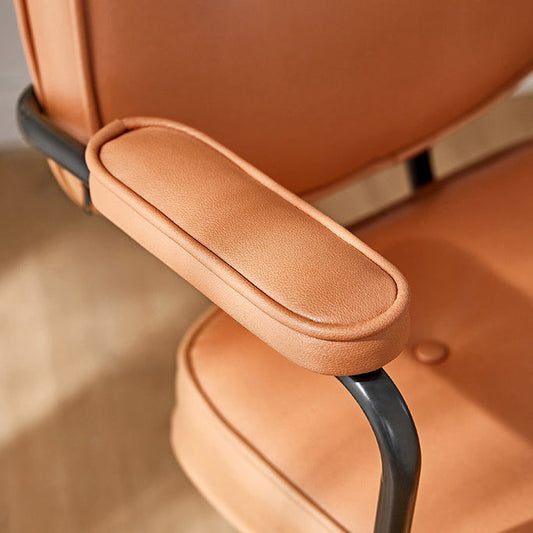 モダンな固定武器室の椅子革管理オフィスチェア