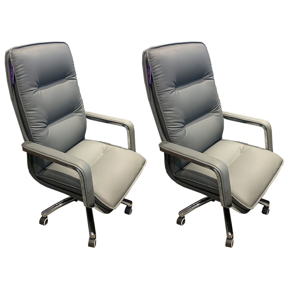 ホイールのエグゼクティブチェアフェイクレザーマネージャーの椅子とスイベル