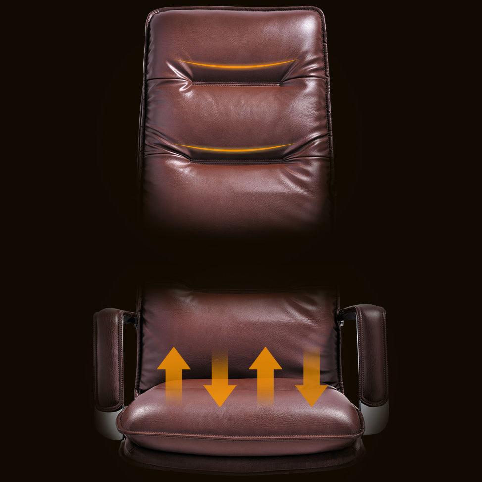 ホイールのエグゼクティブチェアフェイクレザーマネージャーの椅子とスイベル