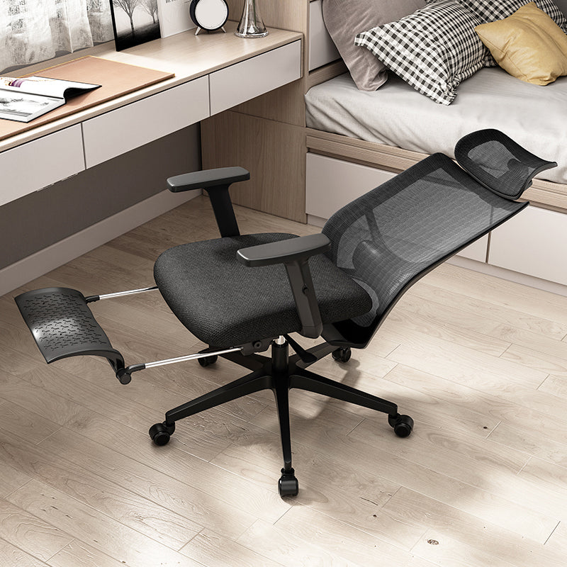 Ergonomic Mesh Task Chair Adjustable Arms with Footrest Office Chair Clearhalo 'furn' 'furn_office_chair' 'Furniture' 'Office Chairs' 'Office Furniture' 'office_chair' 5801156