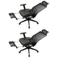 Ergonomic Mesh Task Chair Adjustable Arms with Footrest Office Chair Black 2 Piece Set With Footrest Clearhalo 'furn' 'furn_office_chair' 'Furniture' 'Office Chairs' 'Office Furniture' 'office_chair' 5801159