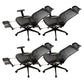 Ergonomic Mesh Task Chair Adjustable Arms with Footrest Office Chair Black 4 Piece Set With Footrest Clearhalo 'furn' 'furn_office_chair' 'Furniture' 'Office Chairs' 'Office Furniture' 'office_chair' 5801160