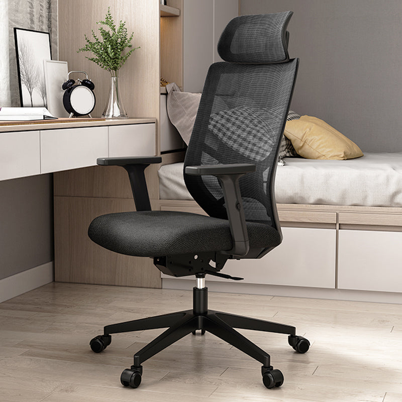 Ergonomic Mesh Task Chair Adjustable Arms with Footrest Office Chair Clearhalo 'furn' 'furn_office_chair' 'Furniture' 'Office Chairs' 'Office Furniture' 'office_chair' 5801161