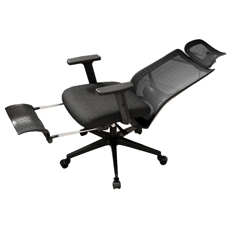Ergonomic Mesh Task Chair Adjustable Arms with Footrest Office Chair Clearhalo 'furn' 'furn_office_chair' 'Furniture' 'Office Chairs' 'Office Furniture' 'office_chair' 5801174