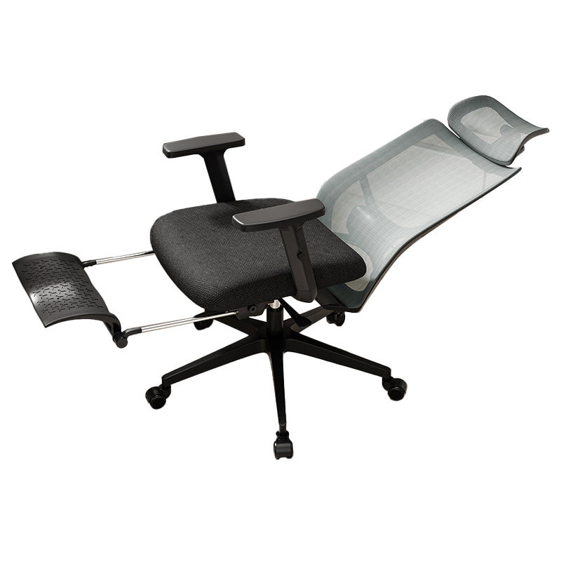Ergonomic Mesh Task Chair Adjustable Arms with Footrest Office Chair Clearhalo 'furn' 'furn_office_chair' 'Furniture' 'Office Chairs' 'Office Furniture' 'office_chair' 5801176