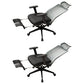 Ergonomic Mesh Task Chair Adjustable Arms with Footrest Office Chair Grey 2 Piece Set With Footrest Clearhalo 'furn' 'furn_office_chair' 'Furniture' 'Office Chairs' 'Office Furniture' 'office_chair' 5801178