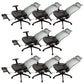 Ergonomic Mesh Task Chair Adjustable Arms with Footrest Office Chair Grey 8 Piece Set With Footrest Clearhalo 'furn' 'furn_office_chair' 'Furniture' 'Office Chairs' 'Office Furniture' 'office_chair' 5801183