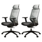 Ergonomic Mesh Task Chair Adjustable Arms with Footrest Office Chair Grey 2 Piece Set Without Footrest Clearhalo 'furn' 'furn_office_chair' 'Furniture' 'Office Chairs' 'Office Furniture' 'office_chair' 5801185