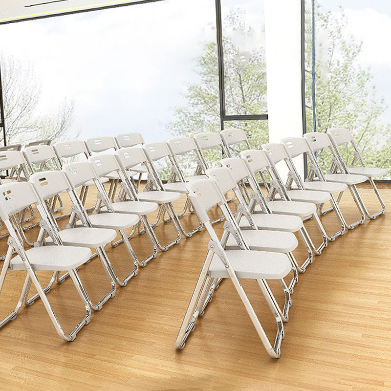 Moderna sedia da ufficio imbottita senza braccio senza ruote sedia da ufficio in acciaio