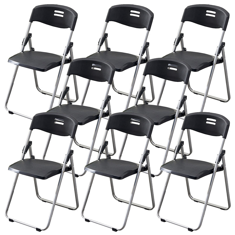 Moderna sedia da ufficio imbottita senza braccio senza ruote sedia da ufficio in acciaio