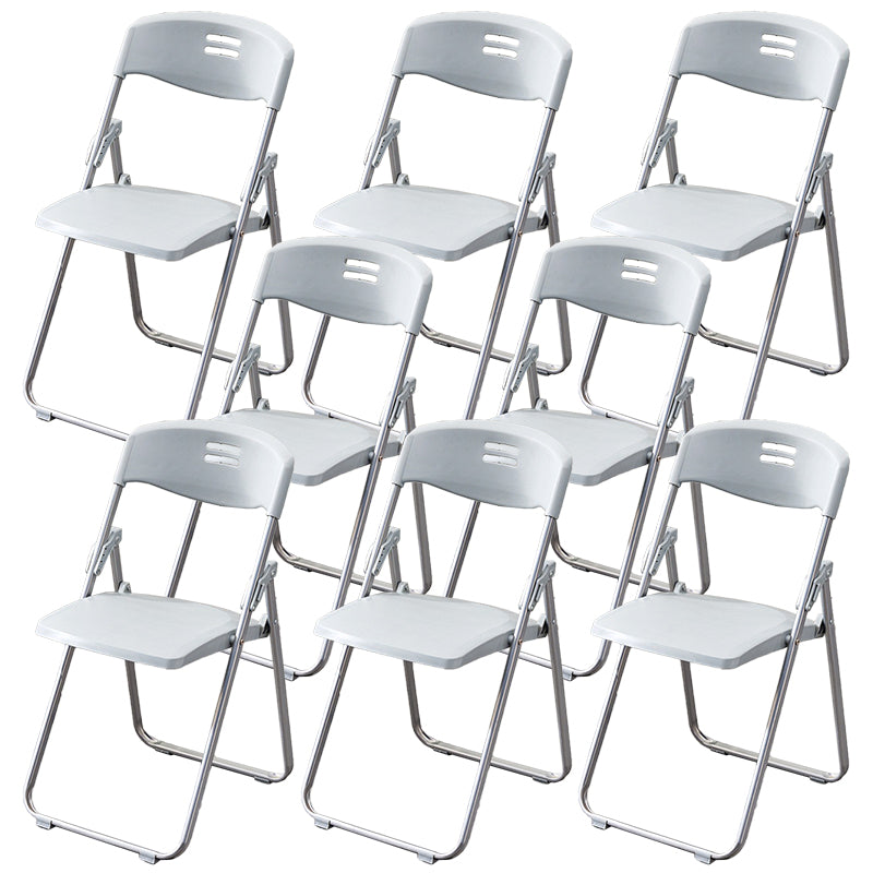 Moderna sedia da ufficio imbottita senza braccio senza ruote sedia da ufficio in acciaio