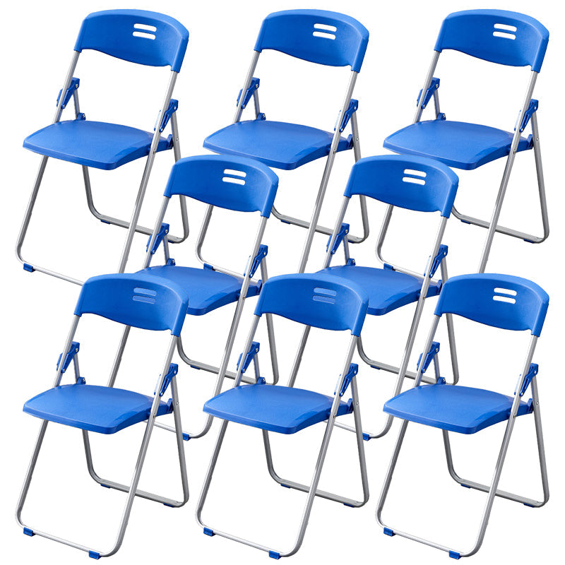 Moderna sedia da ufficio imbottita senza braccio senza ruote sedia da ufficio in acciaio