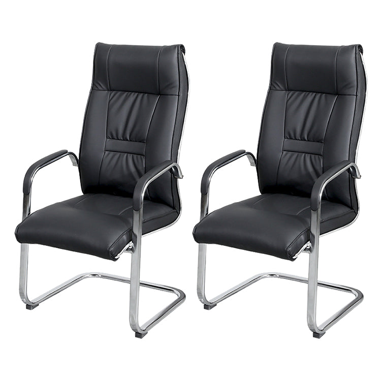 Chaise de bureau à armes fixes moderne chaise de jeu ergonomique en cuir