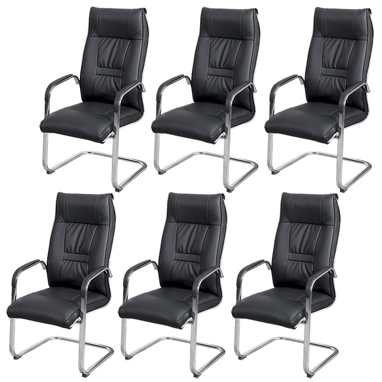 Chaise de bureau à armes fixes moderne chaise de jeu ergonomique en cuir