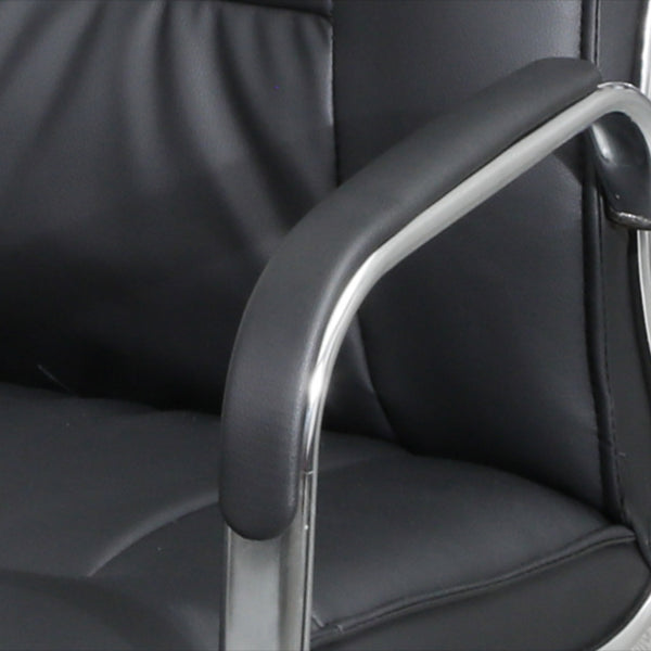 Chaise de bureau à armes fixes moderne chaise de jeu ergonomique en cuir