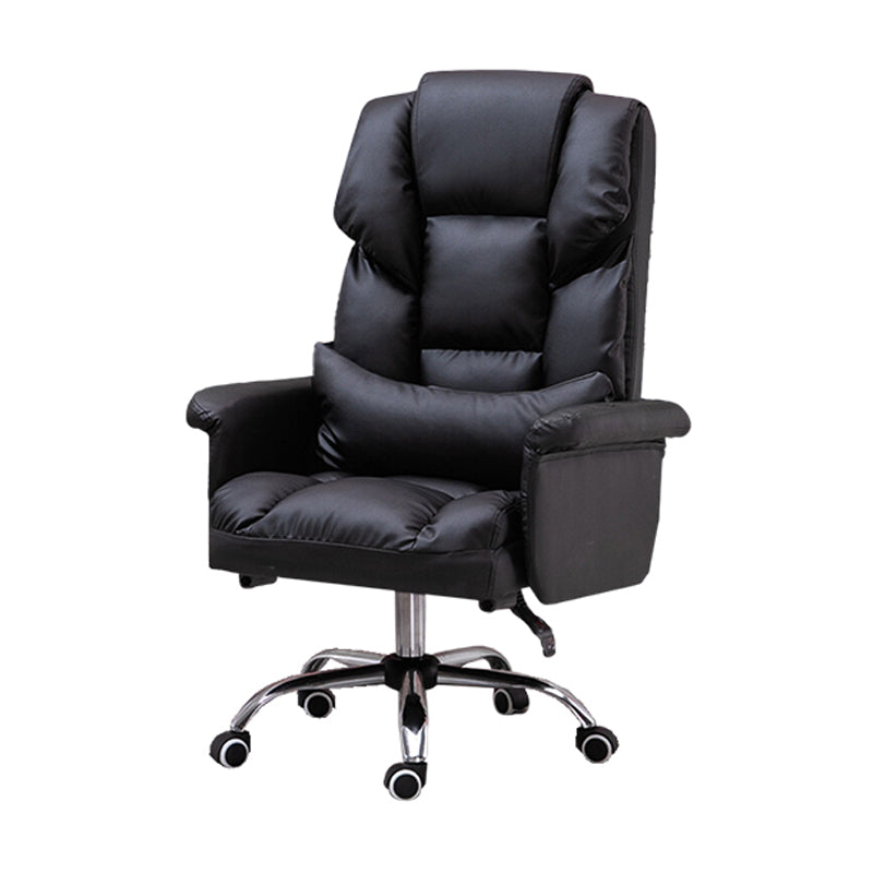 High Back Office Chair Faux Leather Upholstered Managers Chair Clearhalo 'furn' 'furn_office_chair' 'Furniture' 'Office Chairs' 'Office Furniture' 'office_chair' 5801297