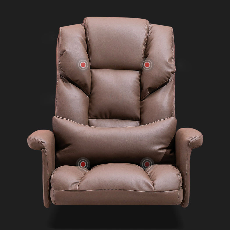 High Back Office Chair Faux Leather Upholstered Managers Chair Clearhalo 'furn' 'furn_office_chair' 'Furniture' 'Office Chairs' 'Office Furniture' 'office_chair' 5801299