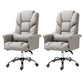 High Back Office Chair Faux Leather Upholstered Managers Chair Grey 2 Piece Set Clearhalo 'furn' 'furn_office_chair' 'Furniture' 'Office Chairs' 'Office Furniture' 'office_chair' 5801301
