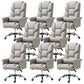 High Back Office Chair Faux Leather Upholstered Managers Chair Grey 8 Piece Set Clearhalo 'furn' 'furn_office_chair' 'Furniture' 'Office Chairs' 'Office Furniture' 'office_chair' 5801306