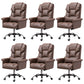 High Back Office Chair Faux Leather Upholstered Managers Chair Coffee 6 Piece Set Clearhalo 'furn' 'furn_office_chair' 'Furniture' 'Office Chairs' 'Office Furniture' 'office_chair' 5801312