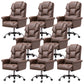 High Back Office Chair Faux Leather Upholstered Managers Chair Coffee 8 Piece Set Clearhalo 'furn' 'furn_office_chair' 'Furniture' 'Office Chairs' 'Office Furniture' 'office_chair' 5801313