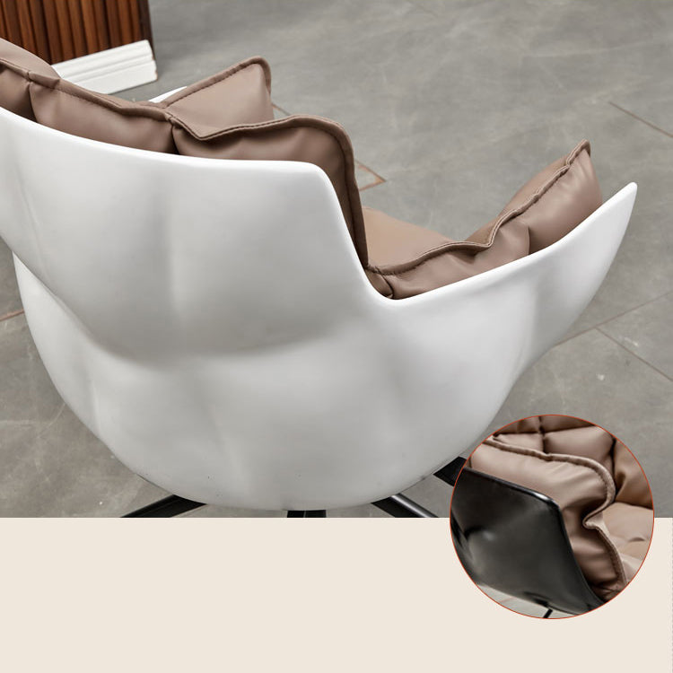 Sedia da ufficio imbottita in cotone a metà schiena.