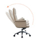 High Back Leather Swivel Office Chair with Chrome Arms Upholstered Task Chair Clearhalo 'furn' 'furn_office_chair' 'Furniture' 'Office Chairs' 'Office Furniture' 'office_chair' 5801536