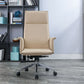 High Back Leather Swivel Office Chair with Chrome Arms Upholstered Task Chair Clearhalo 'furn' 'furn_office_chair' 'Furniture' 'Office Chairs' 'Office Furniture' 'office_chair' 5801547